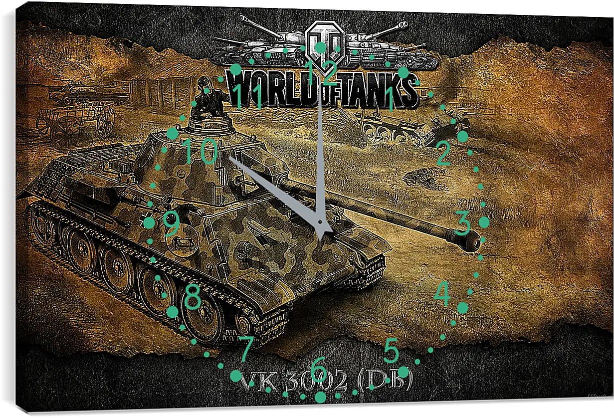 Часы картина - World Of Tanks