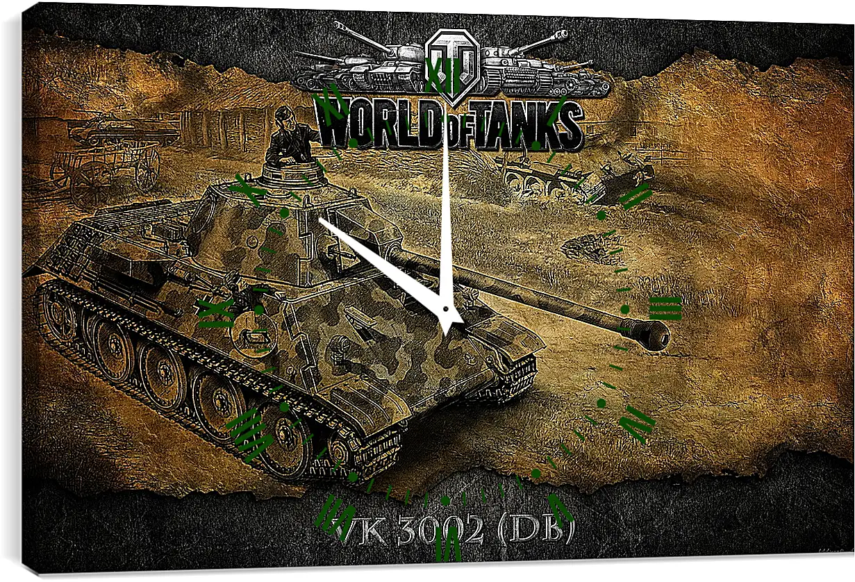 Часы картина - World Of Tanks