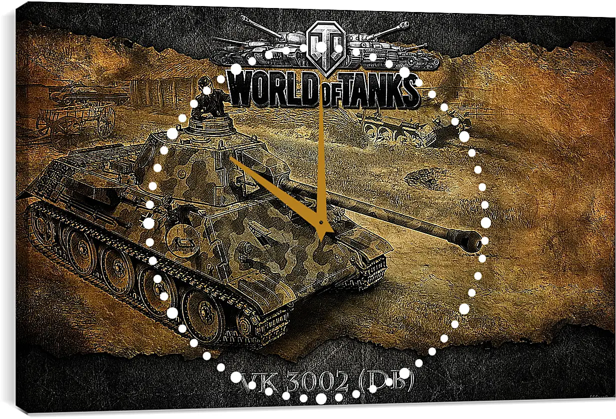 Часы картина - World Of Tanks