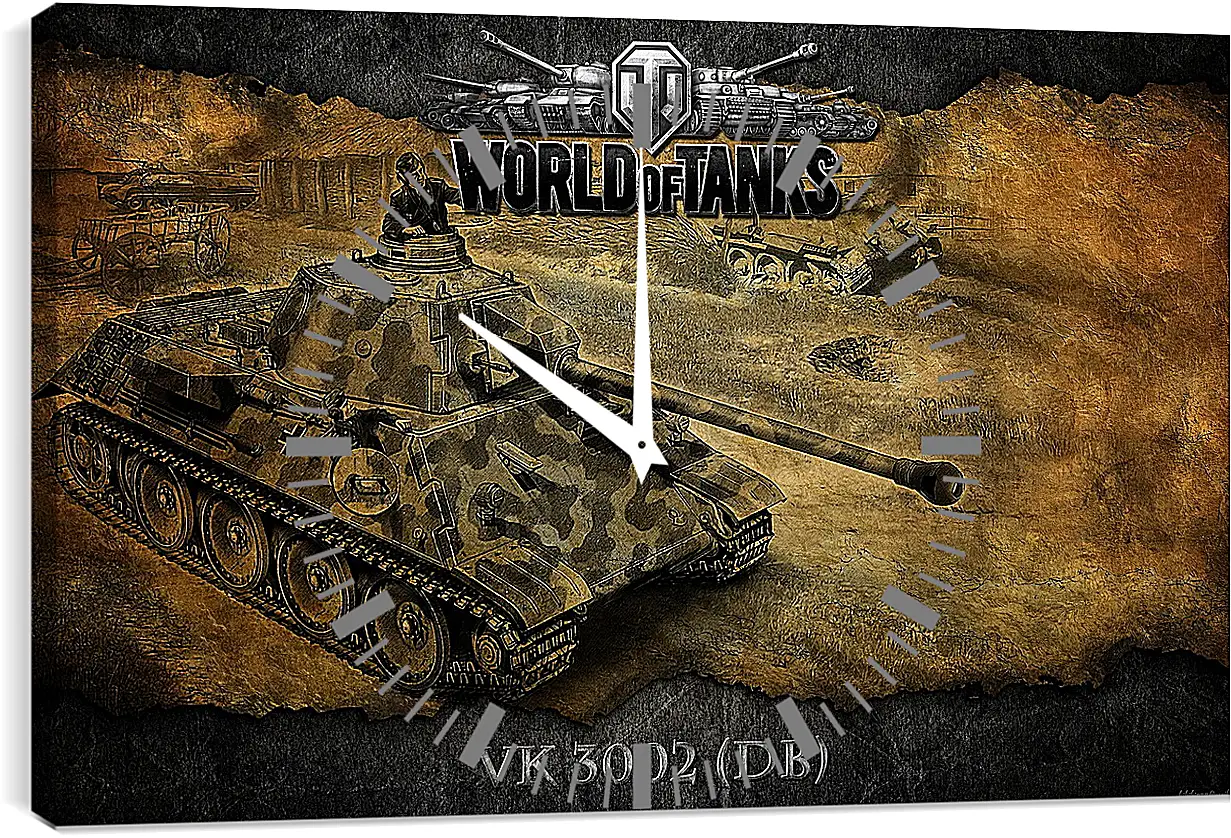 Часы картина - World Of Tanks