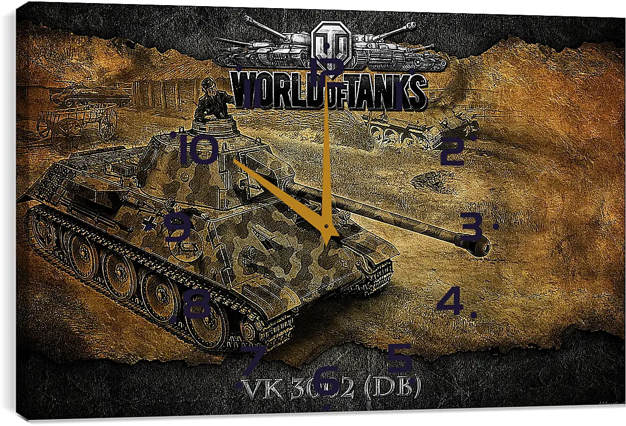 Часы картина - World Of Tanks