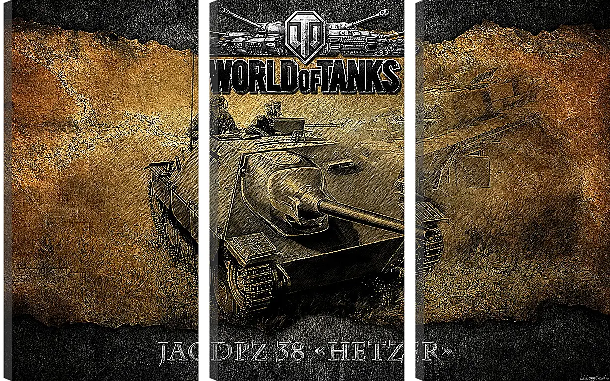 Модульная картина - World Of Tanks