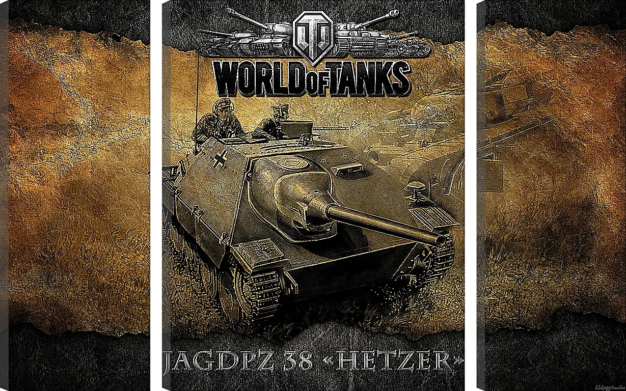 Модульная картина - World Of Tanks