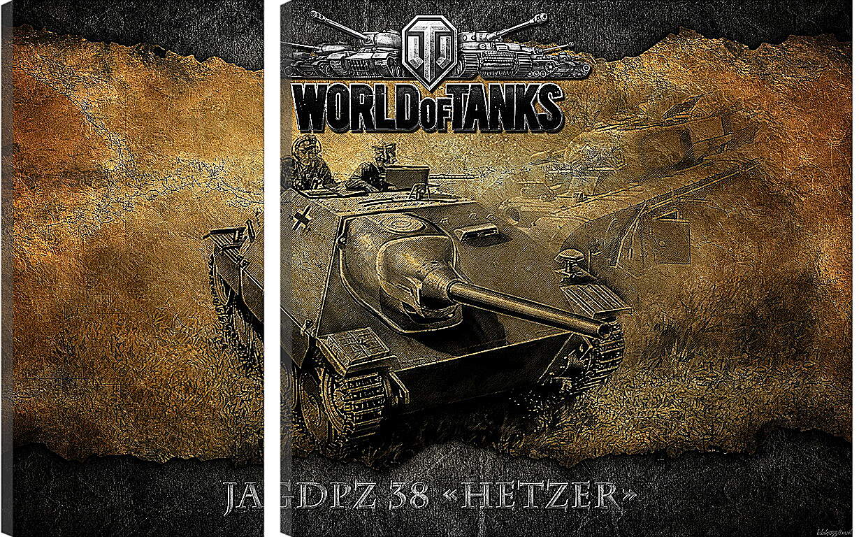 Модульная картина - World Of Tanks