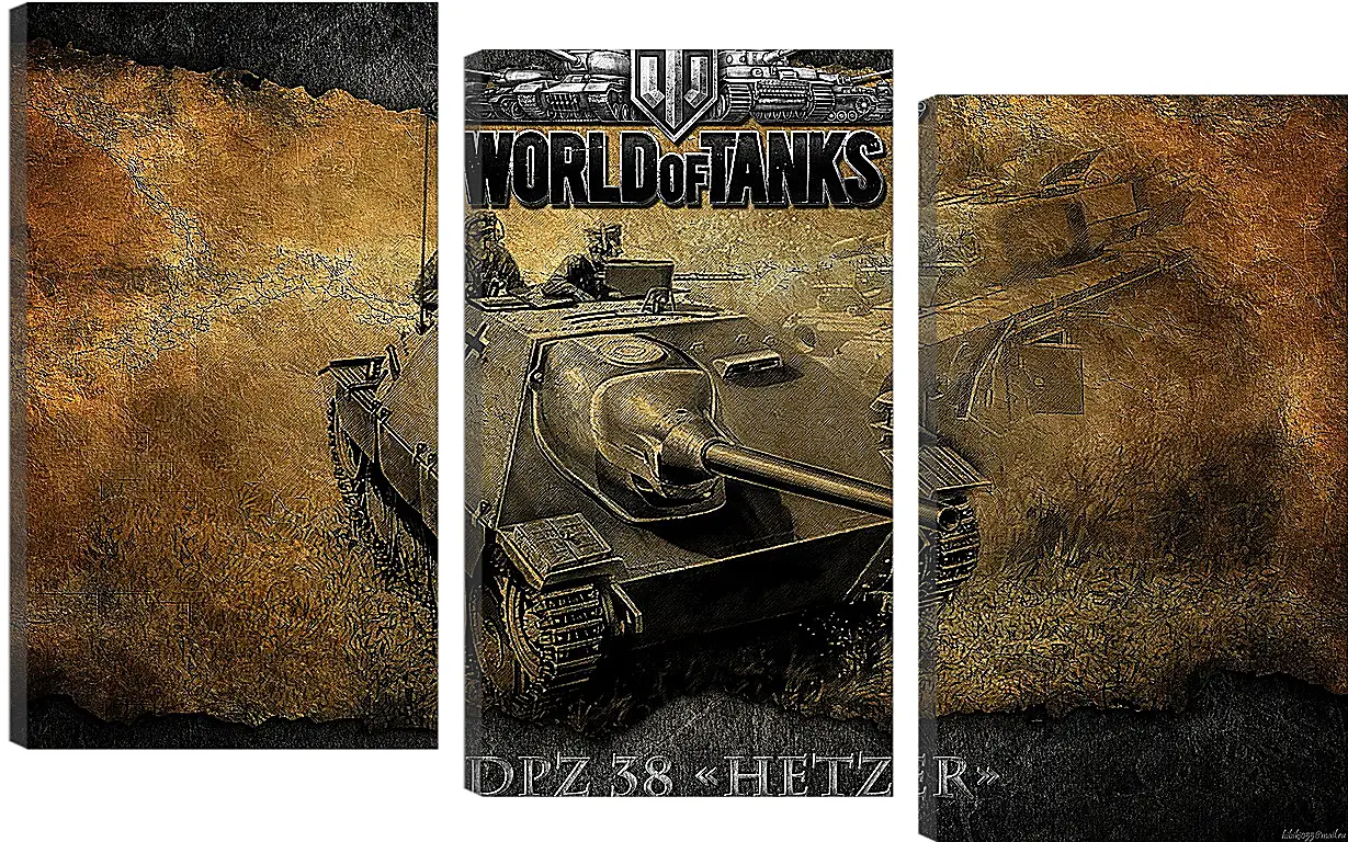 Модульная картина - World Of Tanks