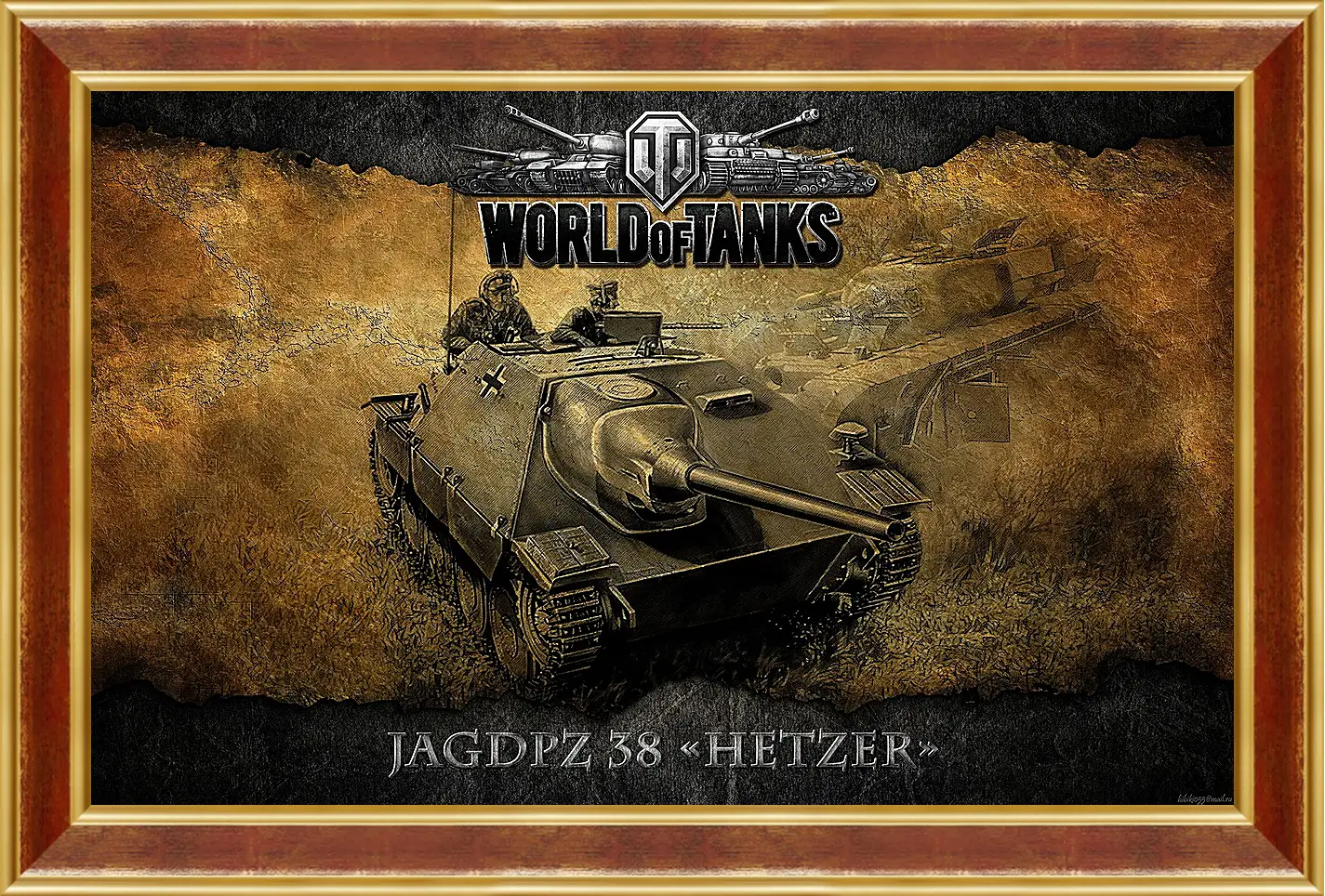 Картина в раме - World Of Tanks