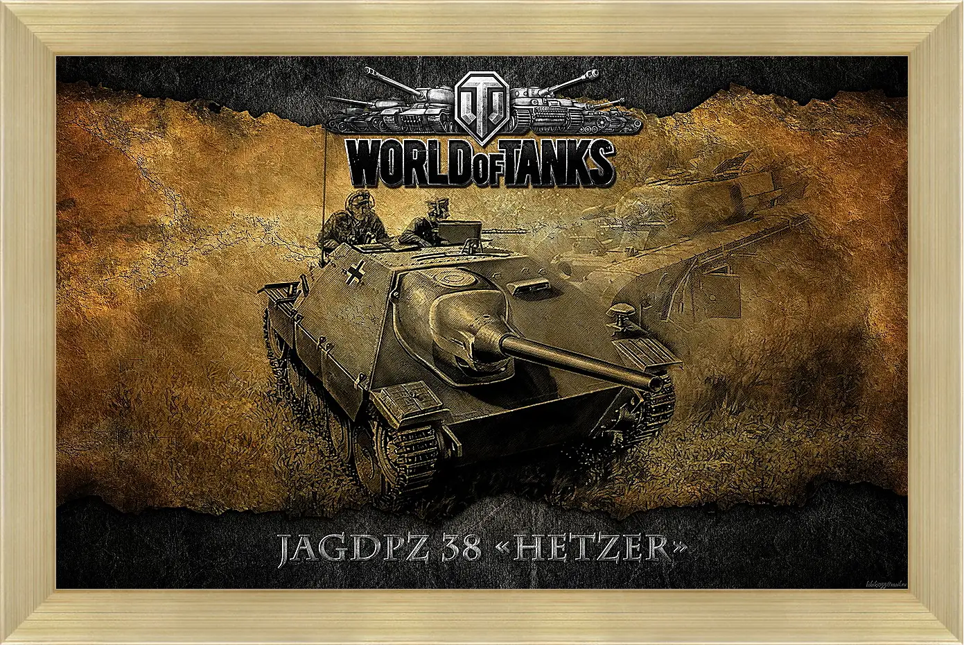 Картина в раме - World Of Tanks