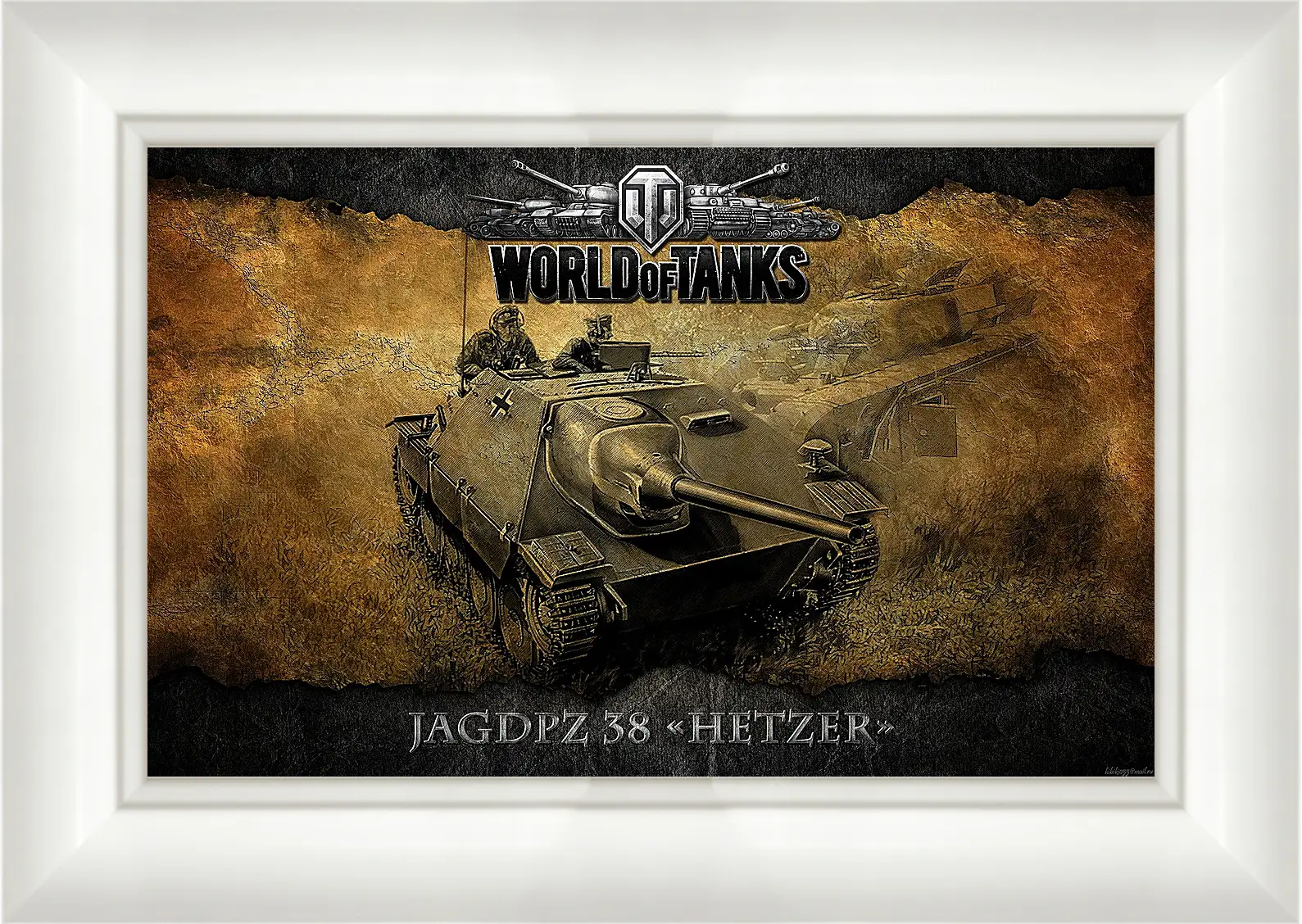 Картина в раме - World Of Tanks