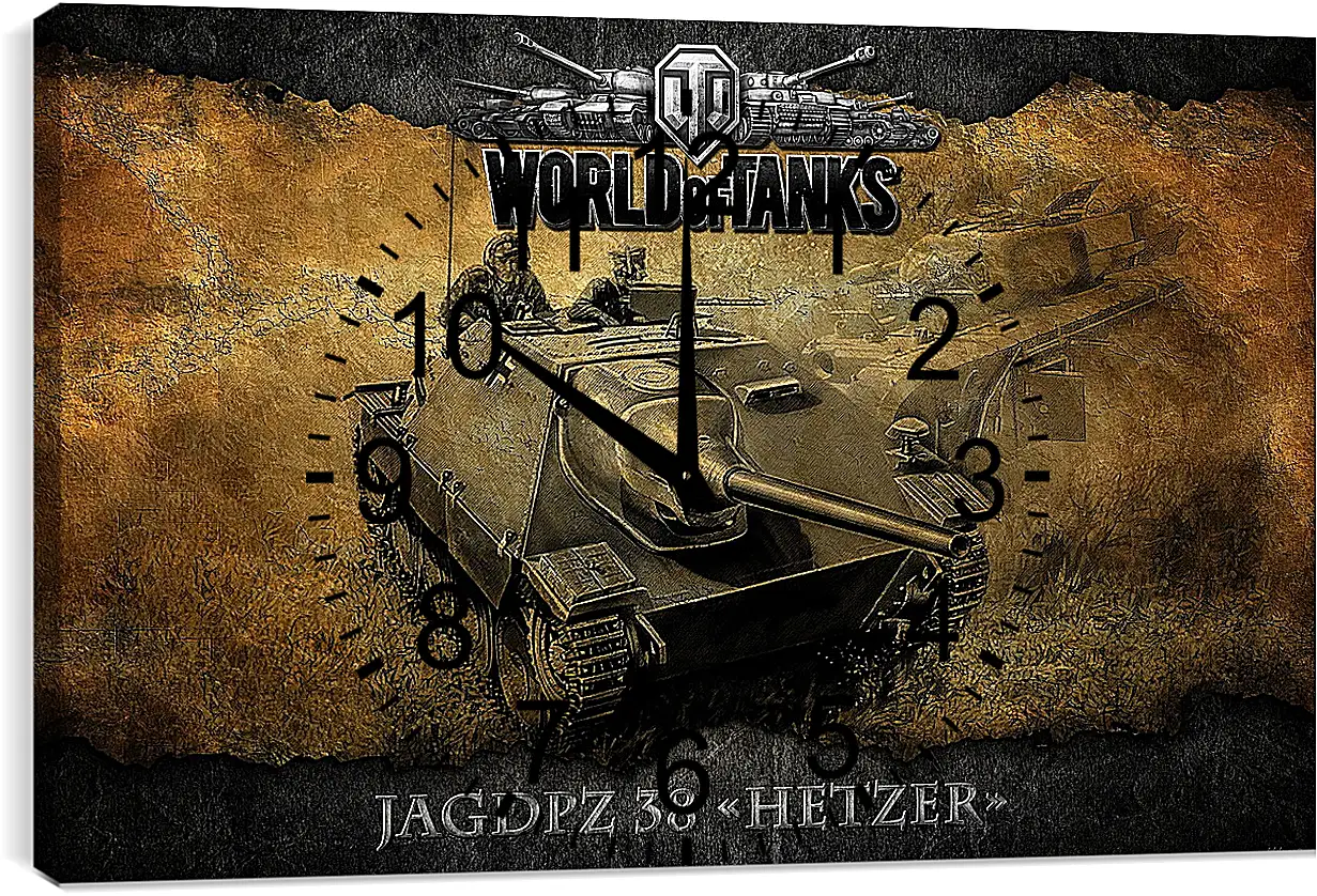 Часы картина - World Of Tanks