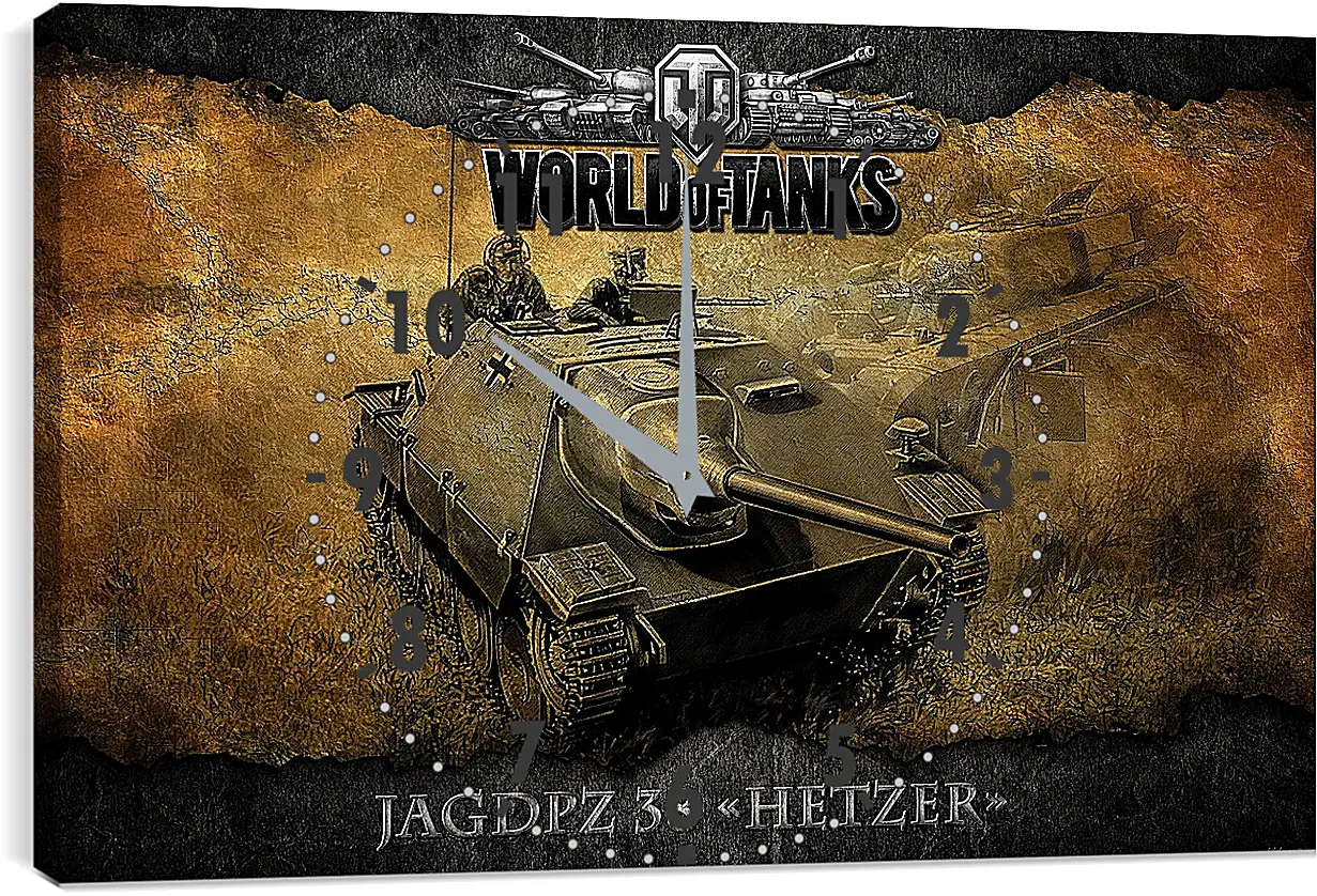 Часы картина - World Of Tanks