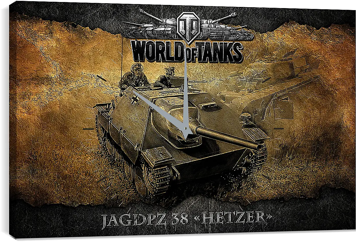 Часы картина - World Of Tanks