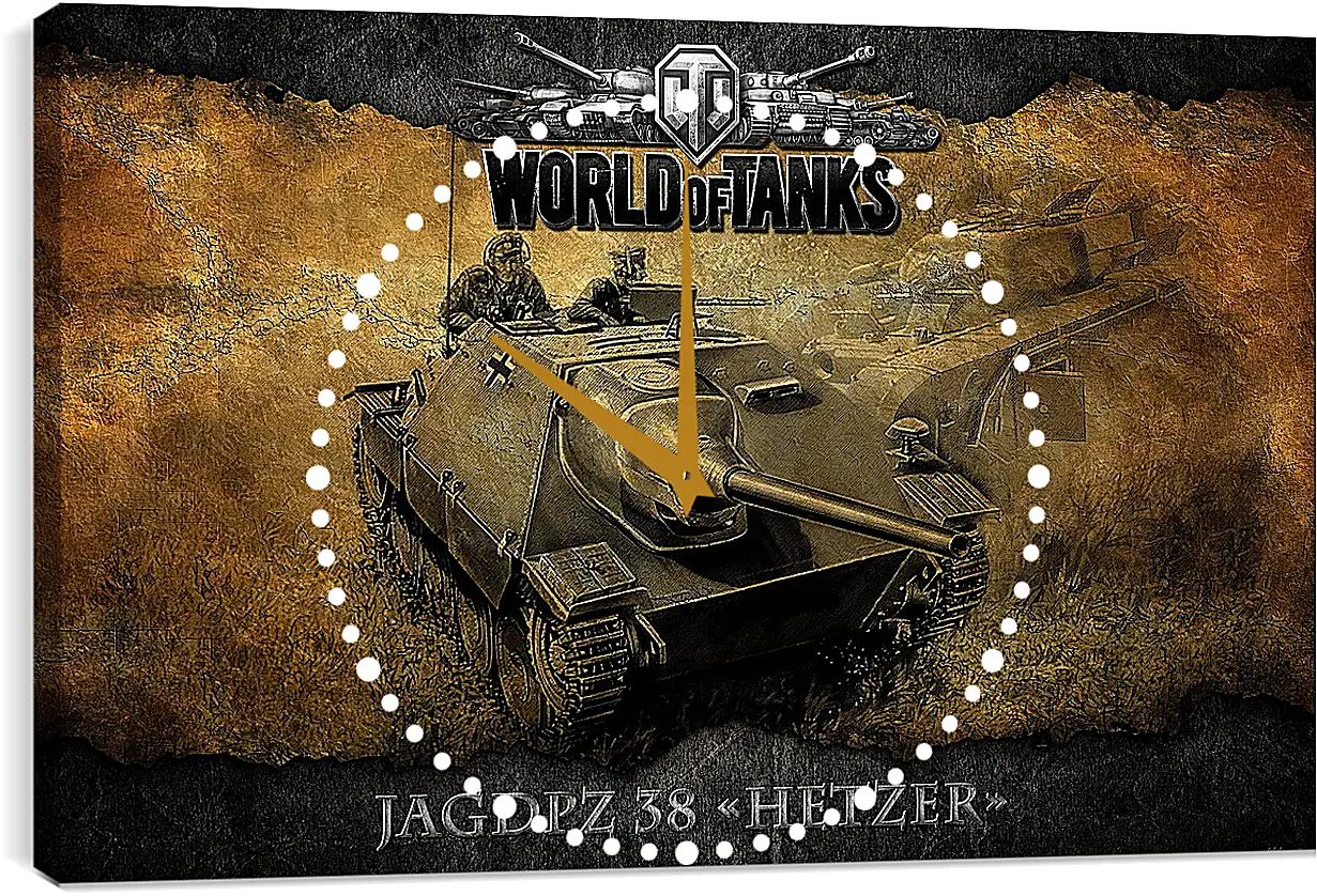 Часы картина - World Of Tanks