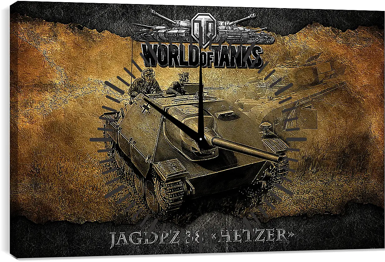 Часы картина - World Of Tanks