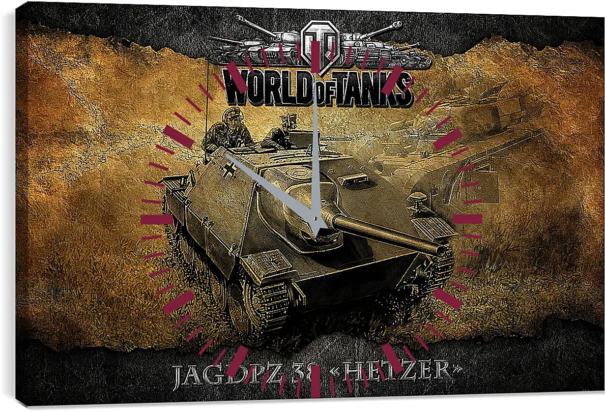 Часы картина - World Of Tanks