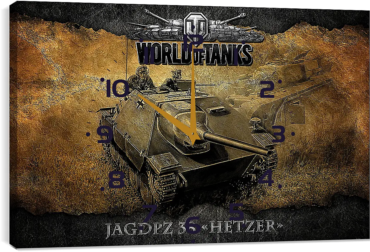 Часы картина - World Of Tanks