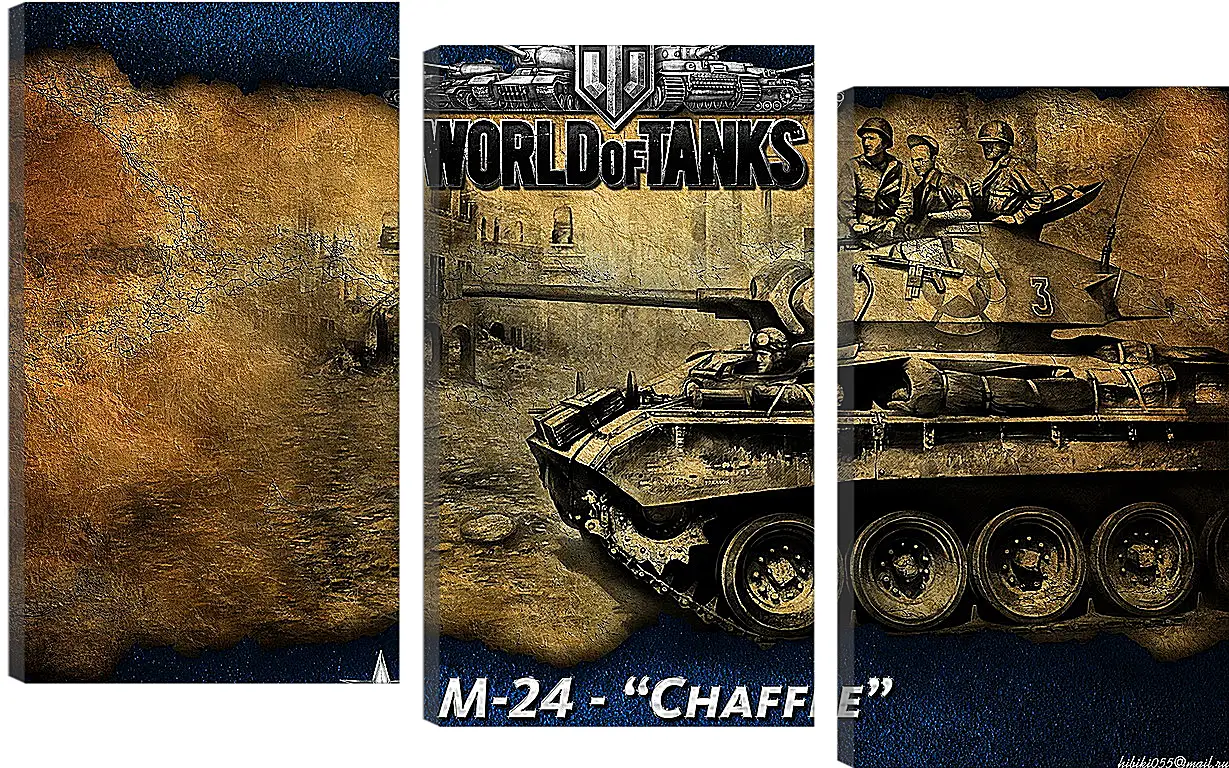 Модульная картина - World Of Tanks