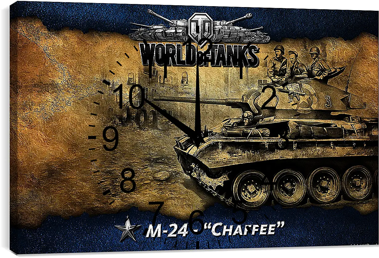 Часы картина - World Of Tanks