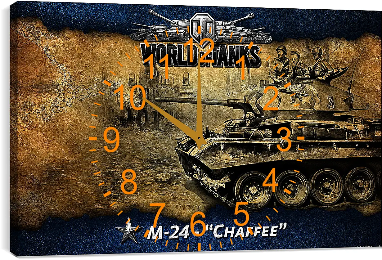 Часы картина - World Of Tanks