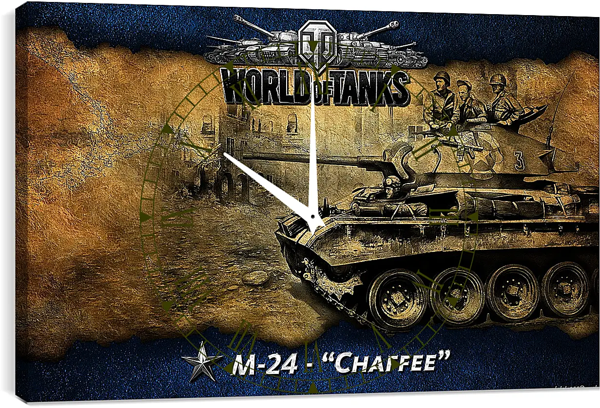 Часы картина - World Of Tanks