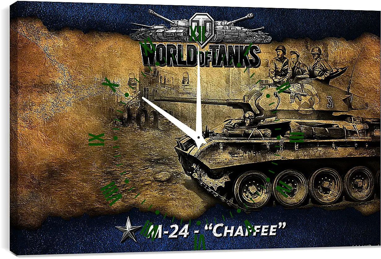 Часы картина - World Of Tanks