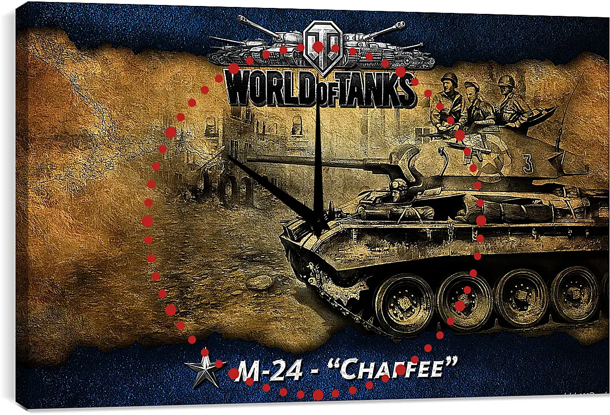 Часы картина - World Of Tanks