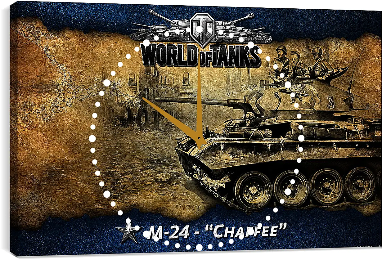 Часы картина - World Of Tanks