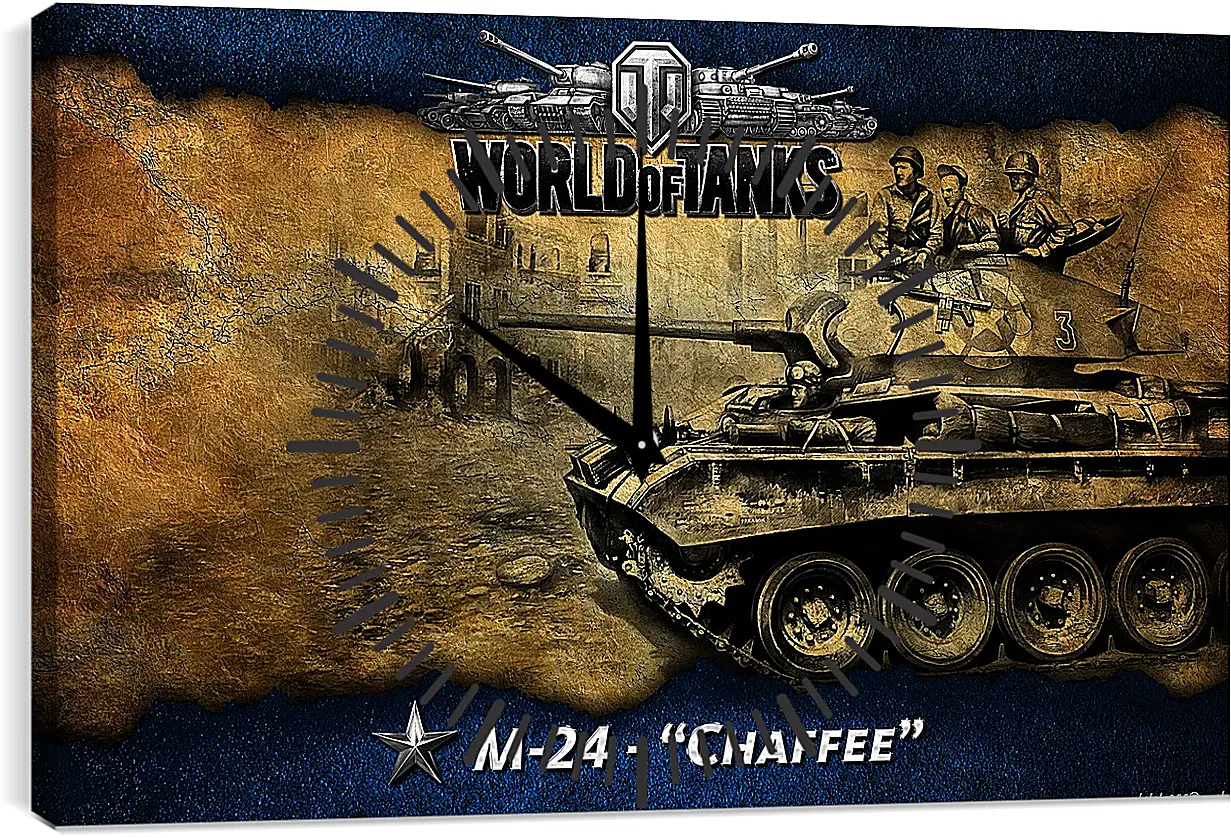 Часы картина - World Of Tanks