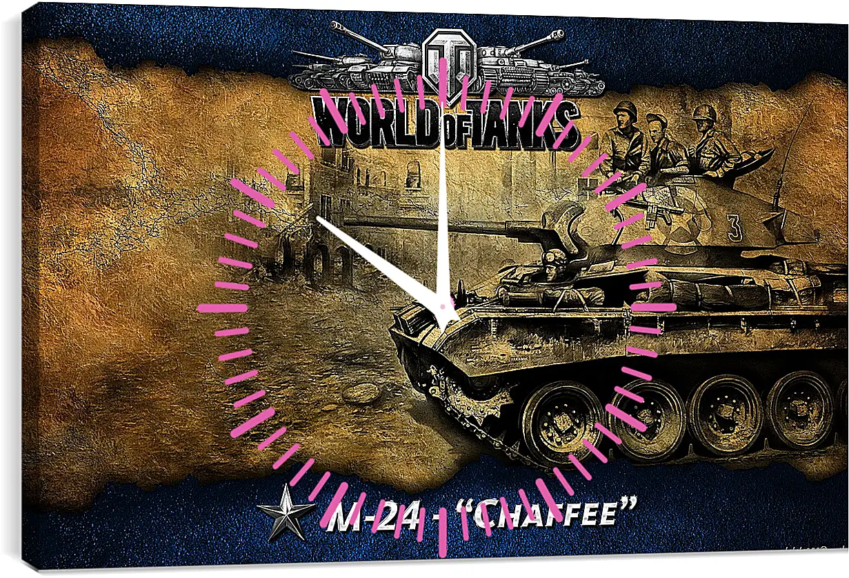 Часы картина - World Of Tanks