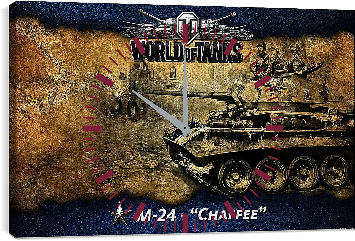 Часы картина - World Of Tanks