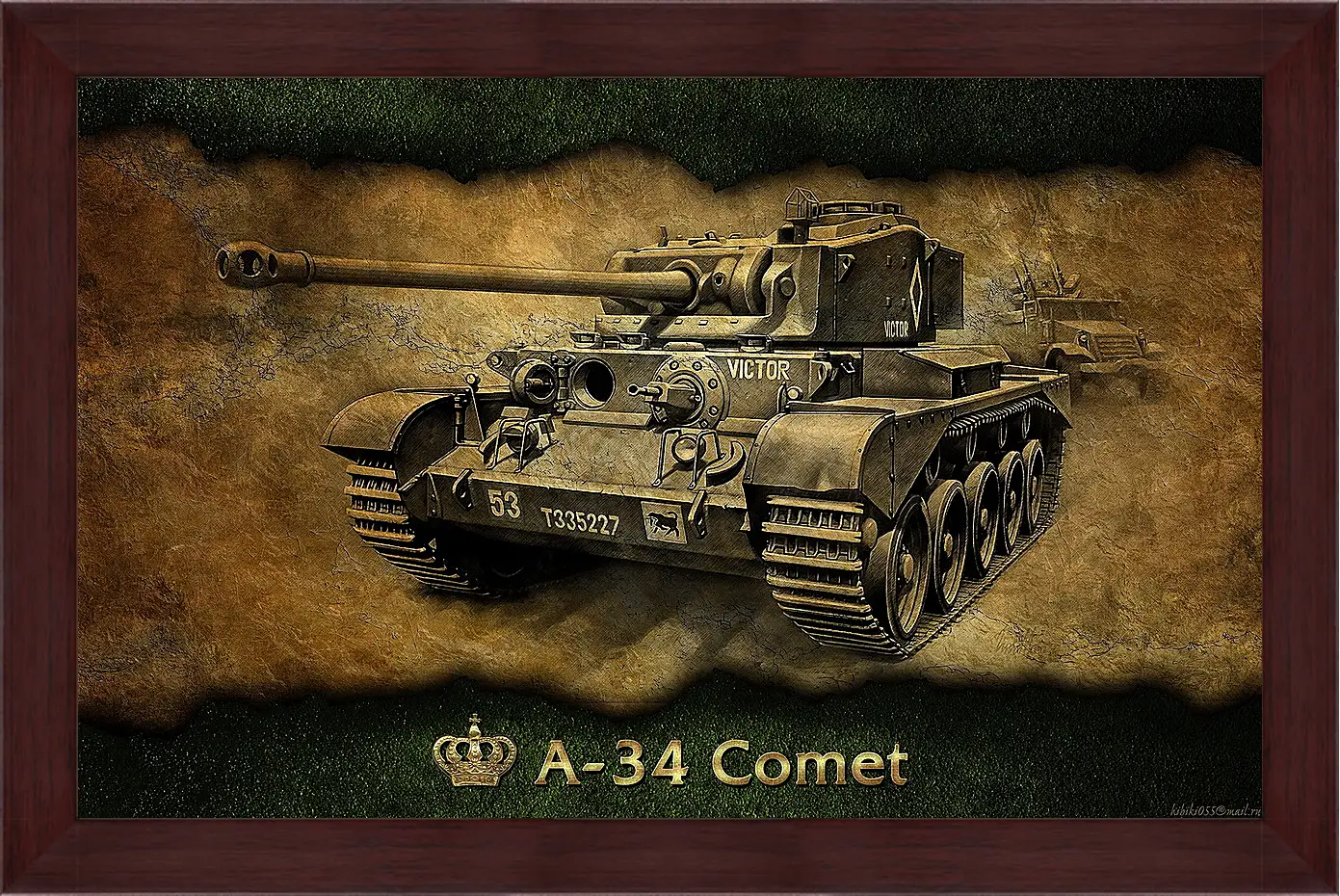 Картина в раме - World Of Tanks
