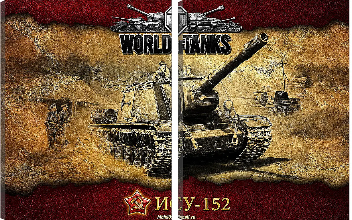 Модульная картина - World Of Tanks