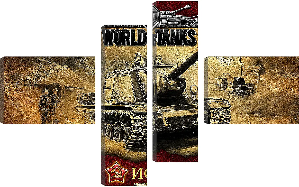 Модульная картина - World Of Tanks