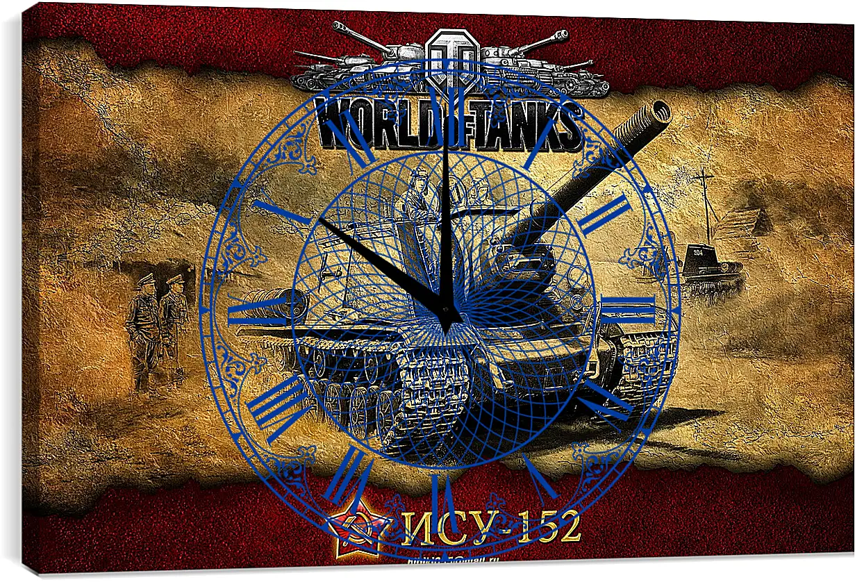 Часы картина - World Of Tanks