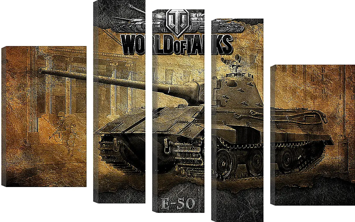 Модульная картина - World Of Tanks