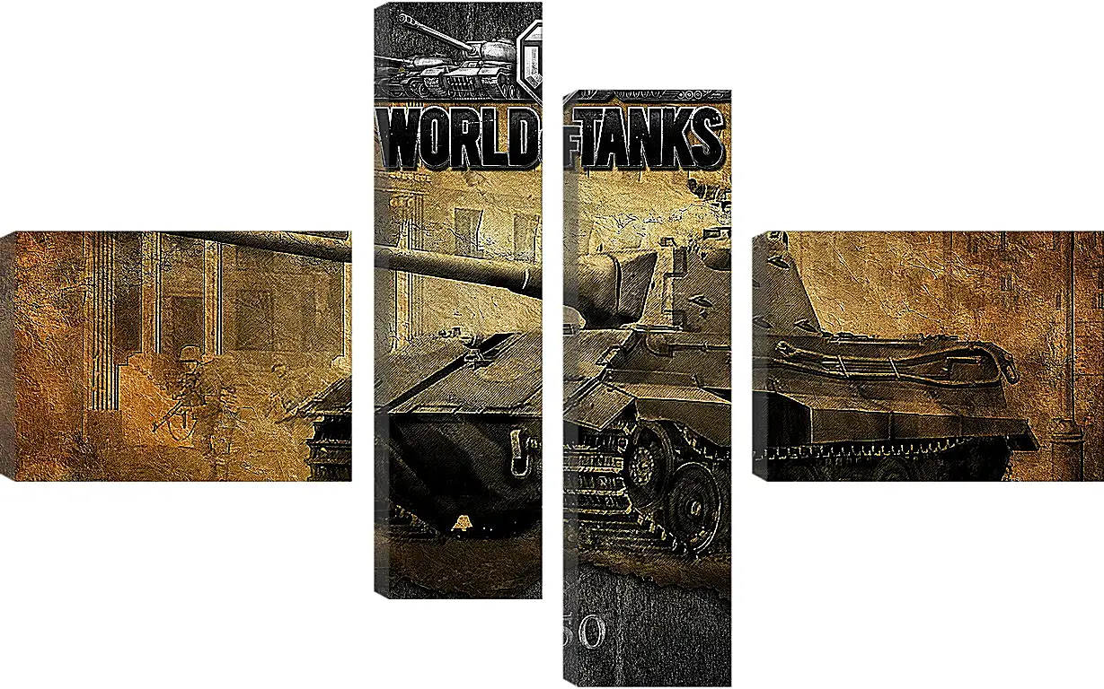 Модульная картина - World Of Tanks