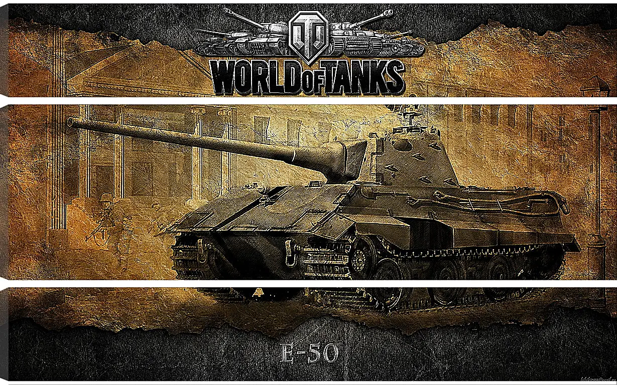 Модульная картина - World Of Tanks