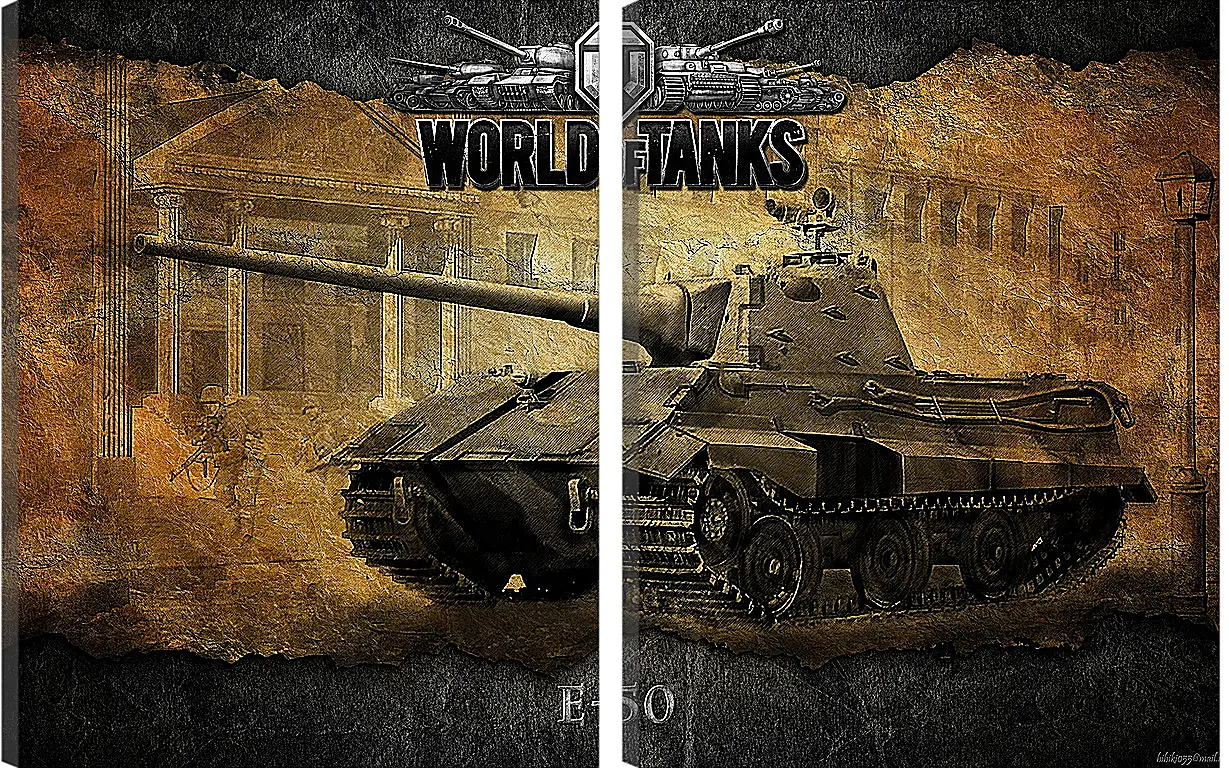 Модульная картина - World Of Tanks