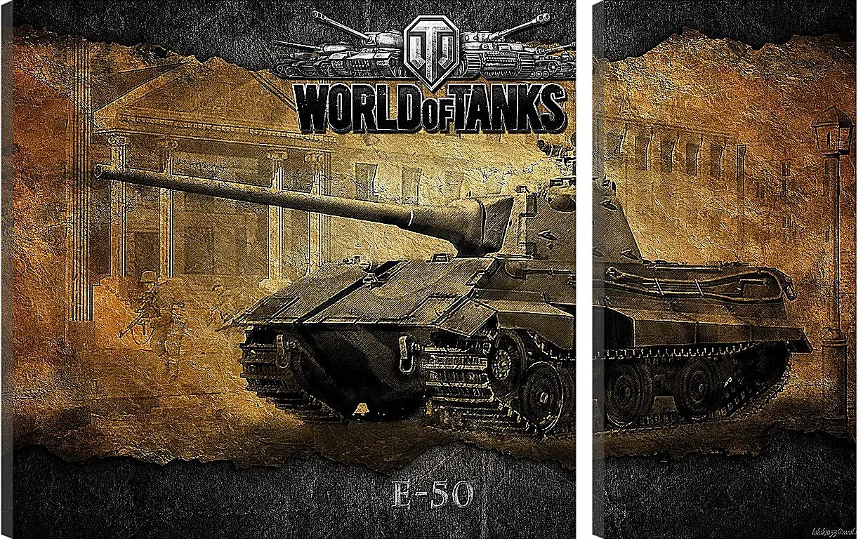 Модульная картина - World Of Tanks