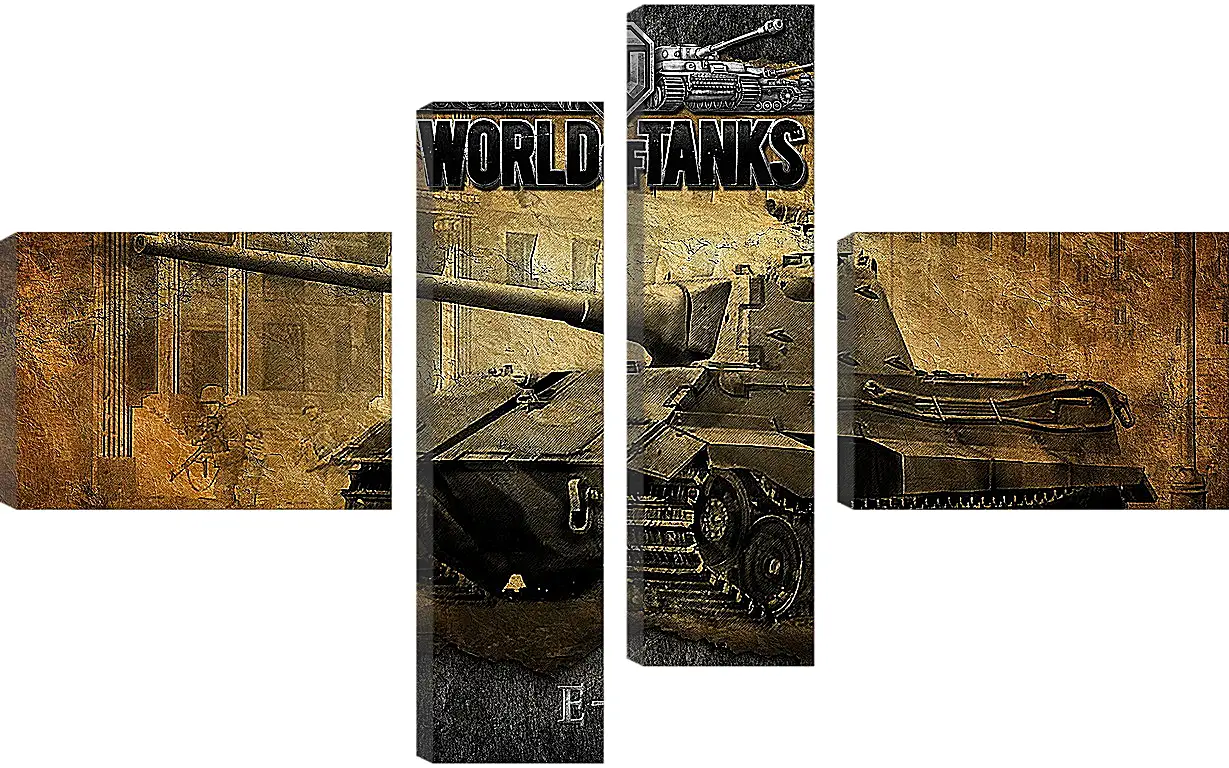 Модульная картина - World Of Tanks