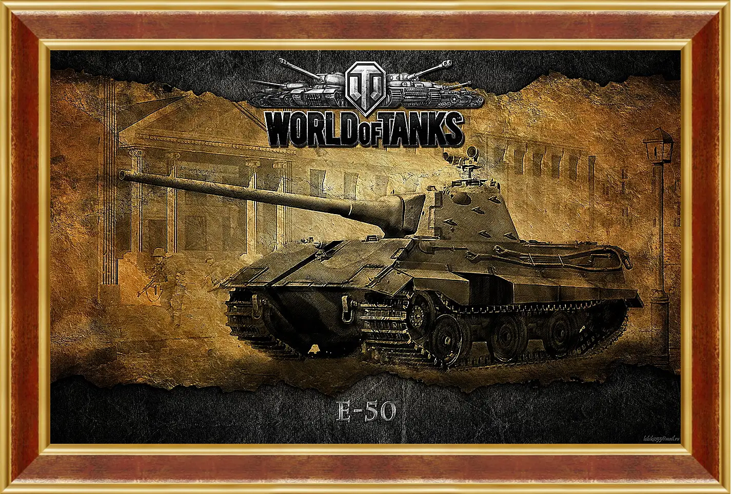 Картина в раме - World Of Tanks