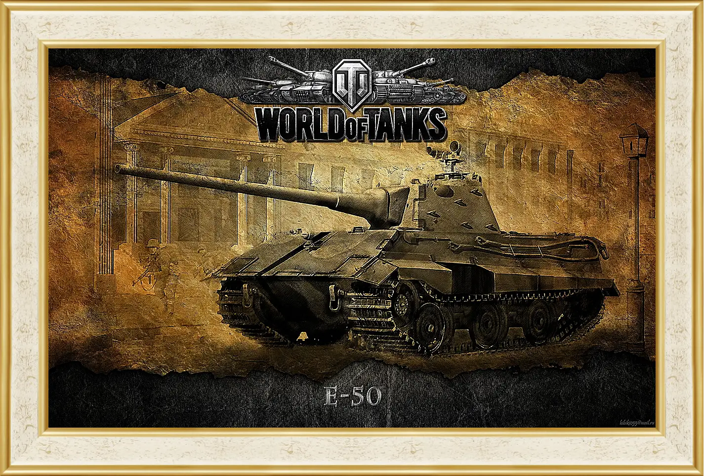 Картина в раме - World Of Tanks