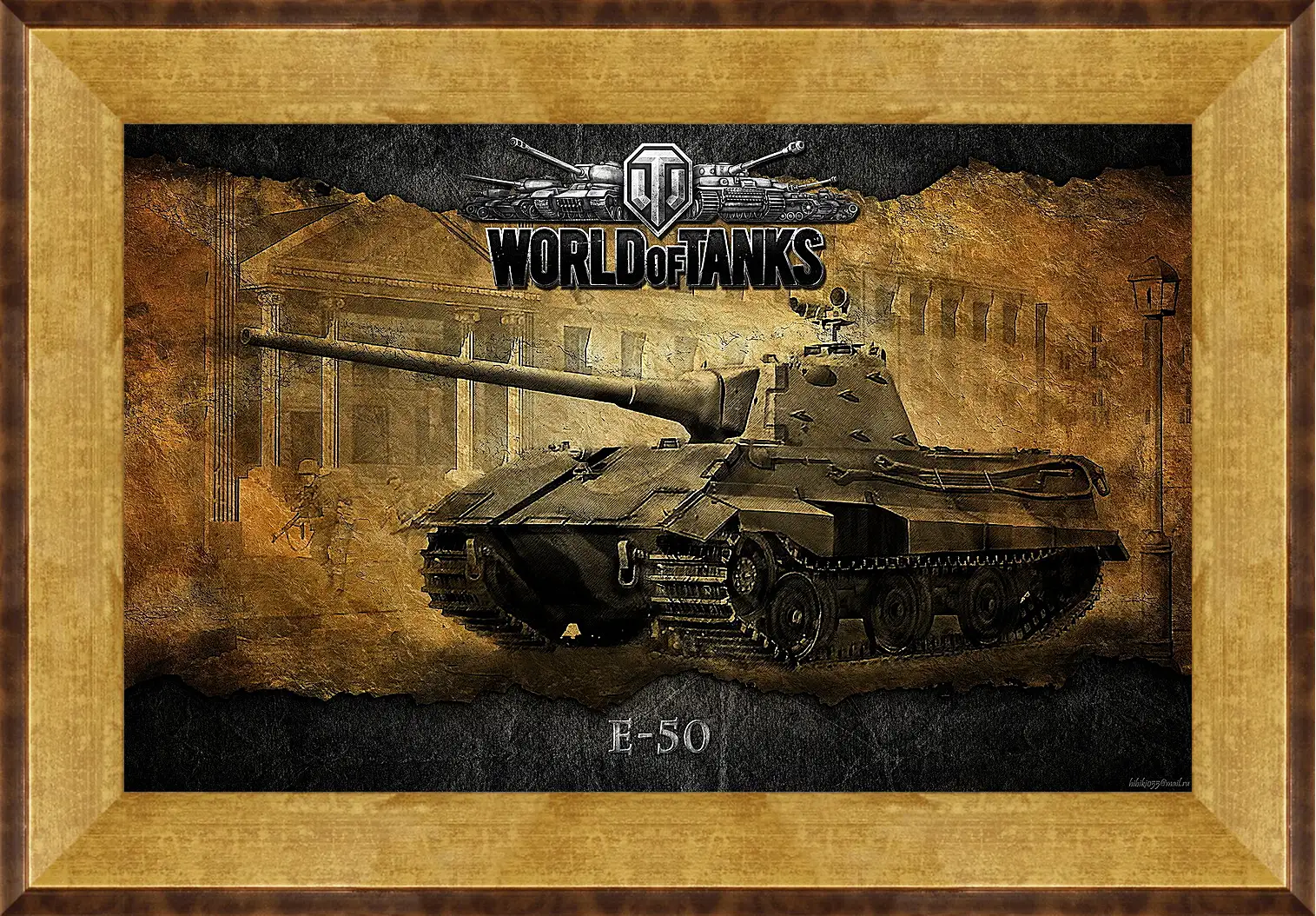 Картина в раме - World Of Tanks