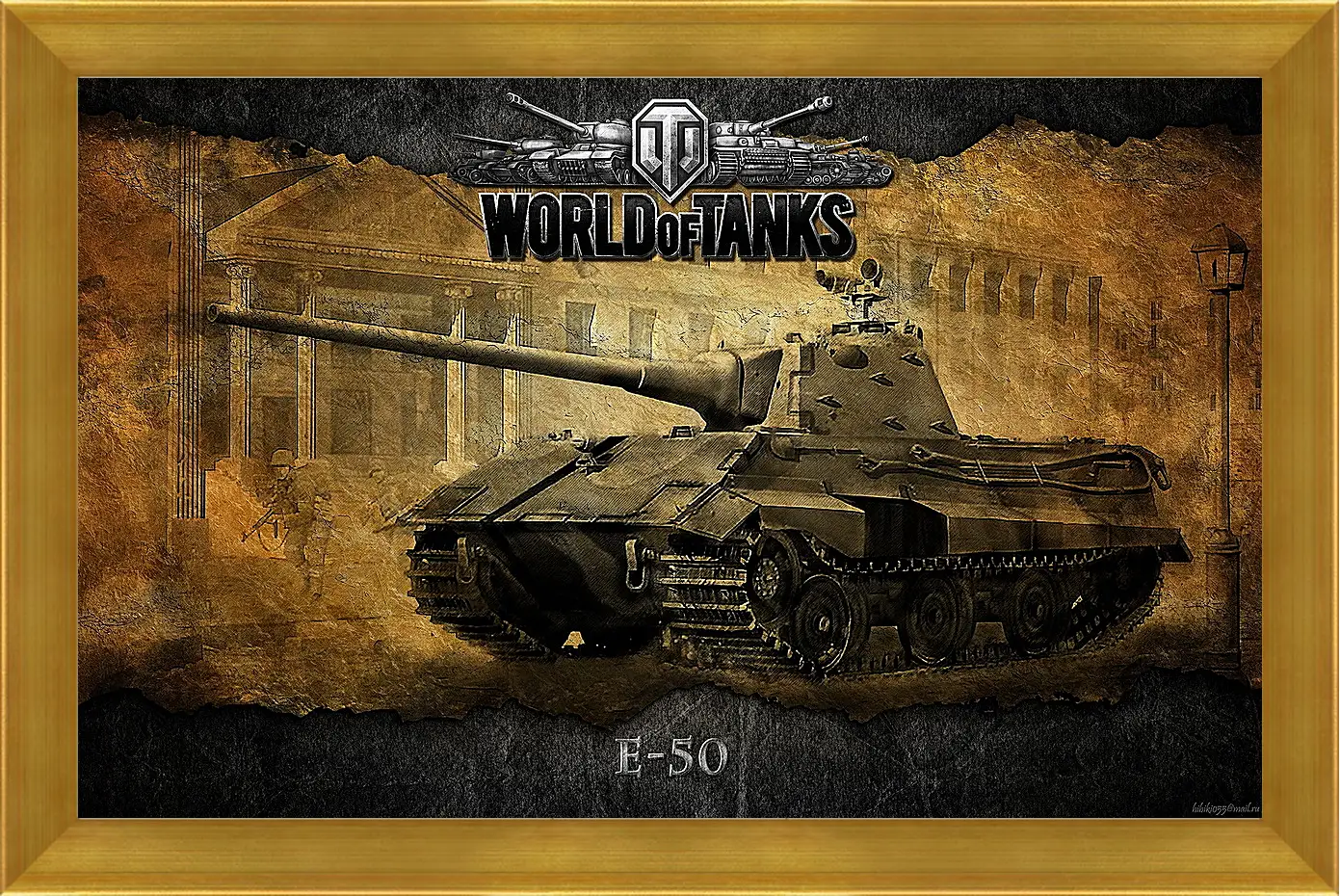 Картина в раме - World Of Tanks