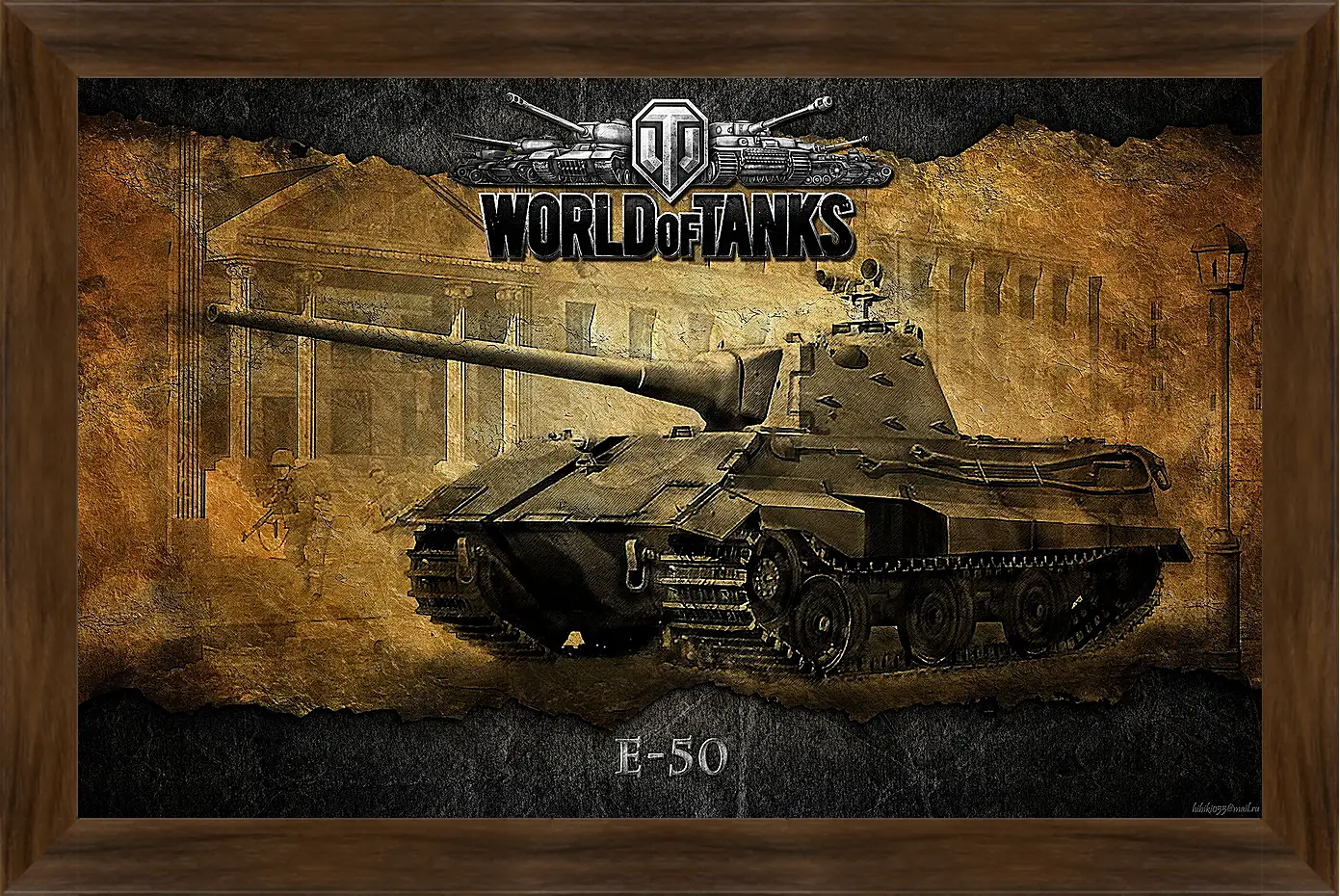 Картина в раме - World Of Tanks