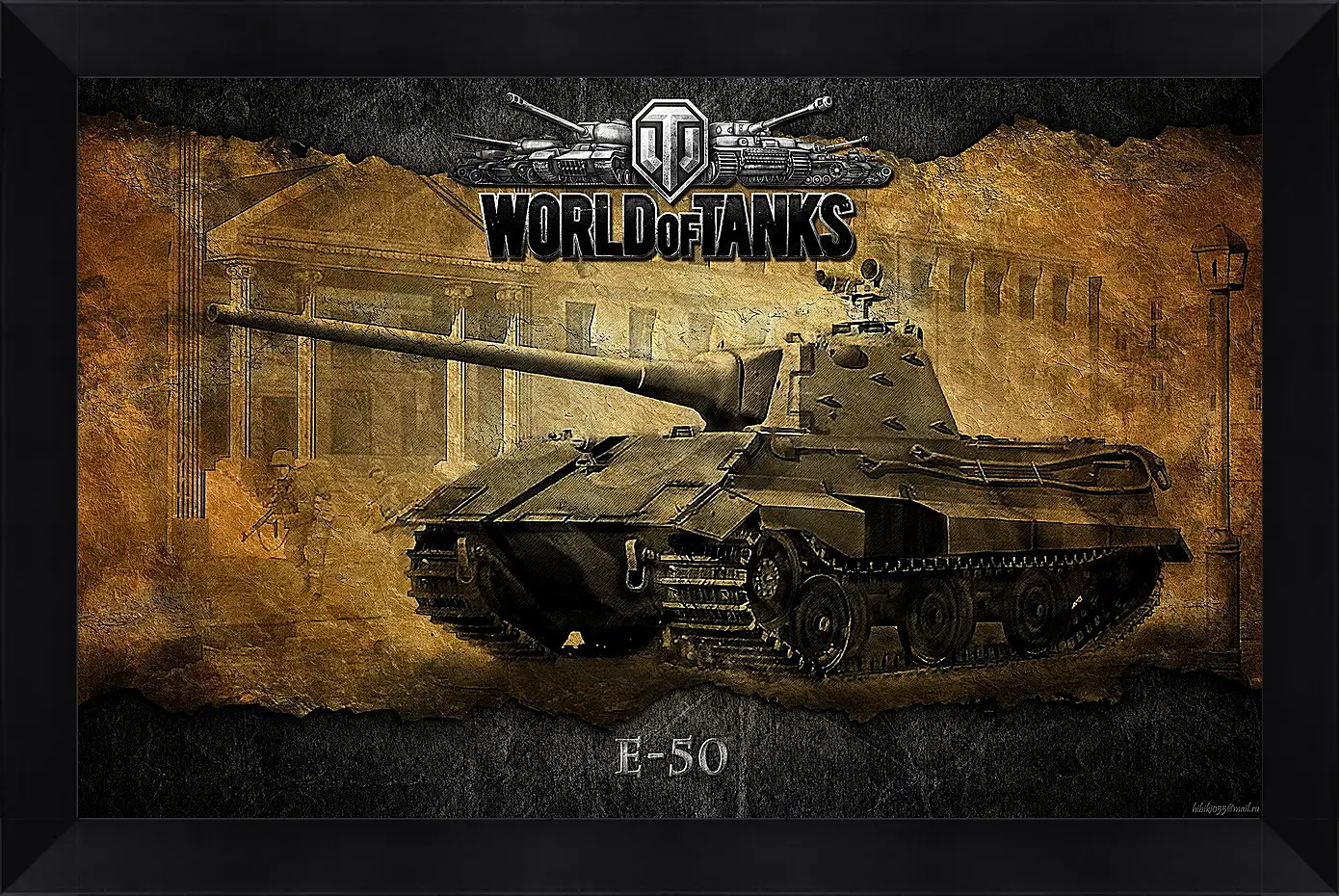 Картина в раме - World Of Tanks