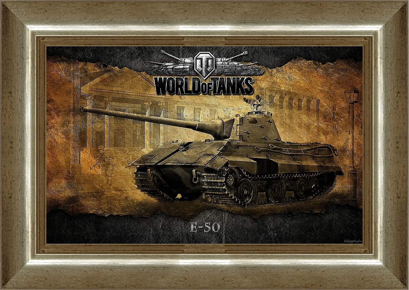 Картина в раме - World Of Tanks