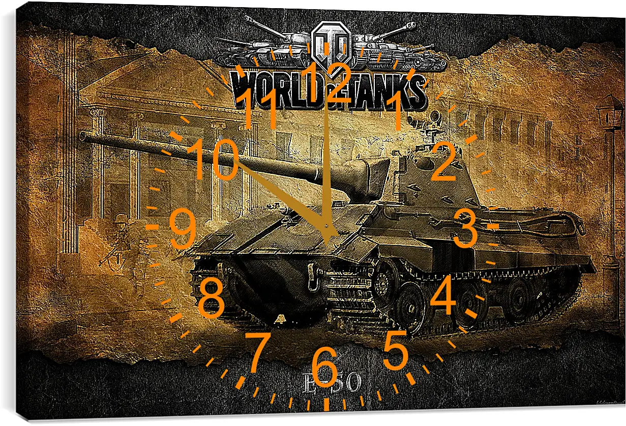 Часы картина - World Of Tanks