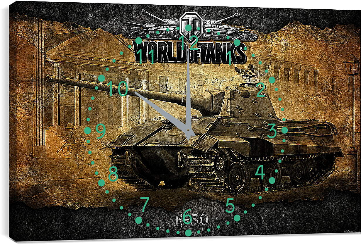 Часы картина - World Of Tanks