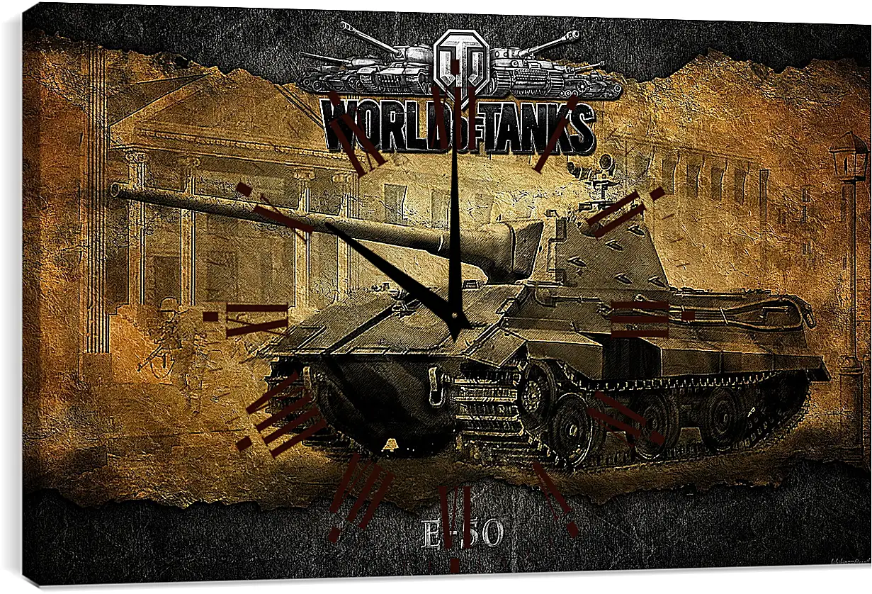 Часы картина - World Of Tanks