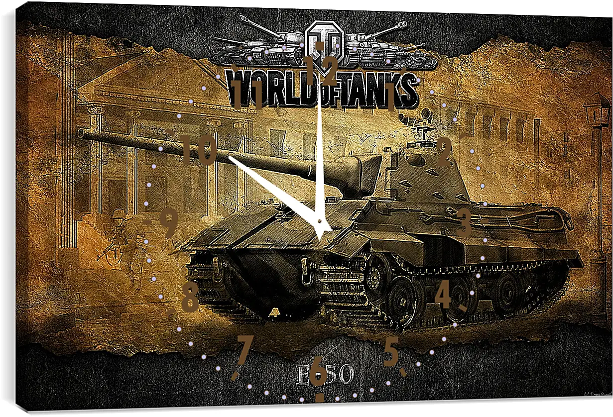 Часы картина - World Of Tanks